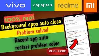 Auto Close Background Apps In Android| Auto Close Recents Apps | Background Apps Close Problem