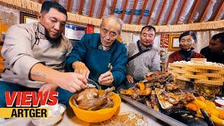 Mongolian Republic Day Feast! A Day with a Nomad Herder Family in the Vast Steppe! | Views