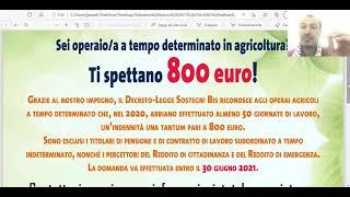 bonus lavoratori agricoli 2021: 800 € per tutti!