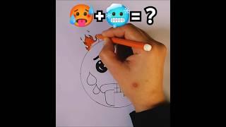 Creative Emoji Art #art #drawing #shorts #youtubeshorts #satisfying #creative #emoji #arthowtodraw