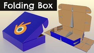 Modeling 3D Mockup And Folding Box Packaging Animation | Blender 4.1 Tutorial