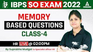 IBPS SO HR Preparation | Memory Based Questions | Class #4 | Adda247 Regulatory Bodies