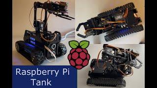 Adeept RaspTank - Raspberry Pi Robot with Tracks and Robotic Arm - Assembly and Demo