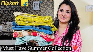 Summer Special Flipkart Kurta Set Haul, Floral Print Anarkali Cotton Kurta Pant With Dupatta, Jeans