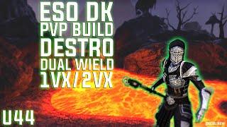 ESO DRAGONKNIGHT 1VX PVP BUILD U44Kjalnar Destro l Sustain, Survivability, Domination l