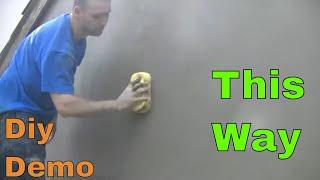How to Float Finish Sand and Cement Render Smooth