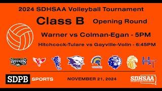 2024 SDHSAA Volleyball Championships Class B (Opening Round) | SDPB Sports