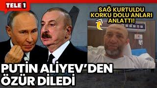 Putin Uçak Kazası İçin Aliyev'den Özür Diledi! Uçağın Düştüğü Anlar Ve Sonrası Böyle Görüntülendi...