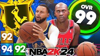 NBA 2K24 Best Point Guard Build with 94 Dunk + 92 3 PT: Offense Heavy PG on 2K24