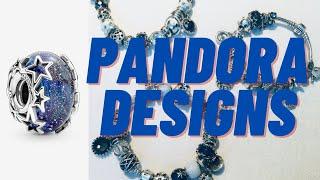PANDORA - 3 Bracelet Designs using the Galaxy Blue & Star Murano 
