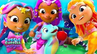 FULL EPISODE: Can the Bubble Guppies Mermaids Rescue A Seahorse?  | New Series | Nick Jr.