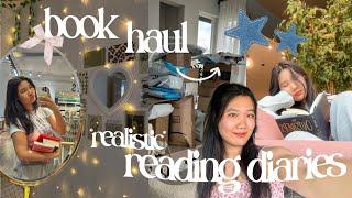 BOOK GIRL VLOG  massive book haul, camping reads & yapping