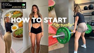 how to *actually* START working out, eating healthy + STAY consistent, tips and more⭐️