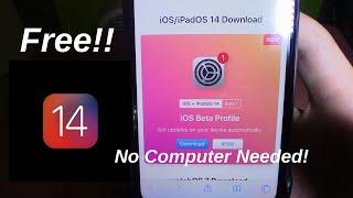 How to get iOS 14 for free! No Computer Needed!