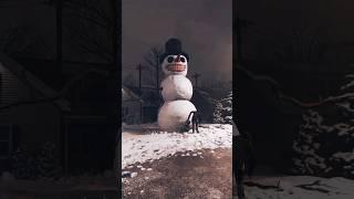 Frosty wants to play ️ #snowman #horror #cursed #creepy #christmas #winter