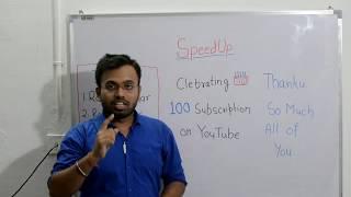 SpeedUp Celebrating 100 Subscription on YouTube | #speedupeducation