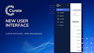 New User Interface - Curate Software April 2024 Release