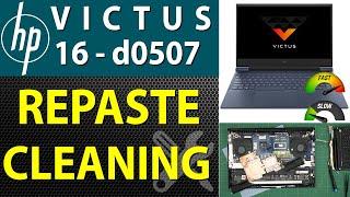 How to Repaste and Clean an HP Victus 16 d0507 Laptop