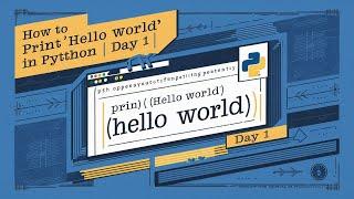 How to Print  Hello Word  in Python Day 1