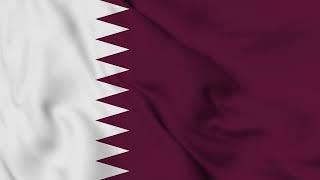 QATAR FLAG WAVING ANIMATION 3D flag animation/ FREE FOOTAGE/ Loop video