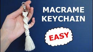 Easy keychain | Macrame keychain | Macrame for beginners