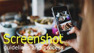Screenshot guidelines and process