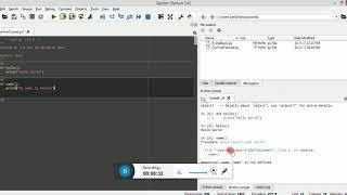 01 Basic Python syntax and Intro to Spyder IDE