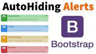 Auto Hiding Bootstrap Growl Alerts | Notification Success Failure Messages | Simplest & Easiest
