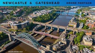 NEWCASTLE & GATESHEAD - DRONE FOOTAGE - 2023