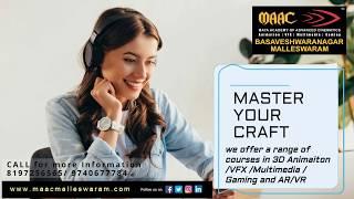 MASTER YOUR CRAFT #vfx #3d #animation #graphics #web #ar #vr #maac #bangalore #malleswaram