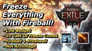 [PoE 2] Fireball Frost Wall Stormweaver With Double Cast On Freeze Endgame Setup!