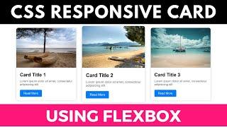 CSS Responsive Cards | HTML & CSS Tutorial