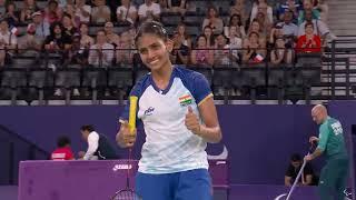 Manisha Ramadass Game Point Paris 2024 #badminton #badmintonlovers #badmintonindia