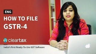 How to file GSTR-4 | Live Training in English - ClearTax GST
