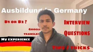 Ausbildung Interview Questions for German Visa (English subtitles) My experience and tips-tricks ….