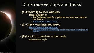 Citrix Connection Tips and Tricks