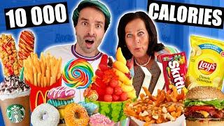 10000 CALORIES CHALLENGE avec ma BELLE-MÈRE (Elle termine en PLS)