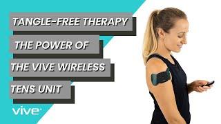 Powerful Muscle Stimulation: Vive Wireless TENS Unit in Action