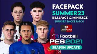 Mega Facepack PES 2021 Smoke Patch | Update Realface & Miniface | CPK File Only