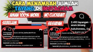 Cara menambah jumlah tayang pada postingan instagram