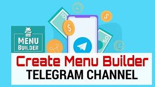 How to Create Menu Builder Bot | How to Work MenuBuilder Full Details