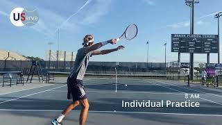 Day in the life of a D1 College Tennis Player