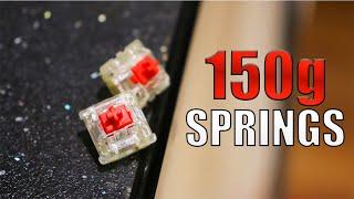 Making Gateron SUPER Reds: Are 150g Springs Viable?
