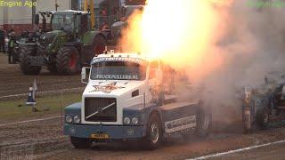 Truck pulling in tractor pulling at Total AGRI Beachpull