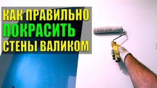 Как правильно покрасить стены валиком. Советы от мастера