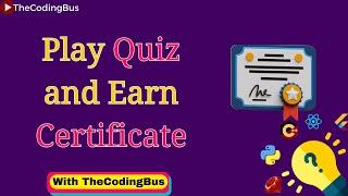 Unlock Your Coding Potential: Introducing TheCodingBus Play Quiz Section!