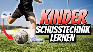 SCHUSSTECHNIK für KINDER - So geht's (Tutorial)