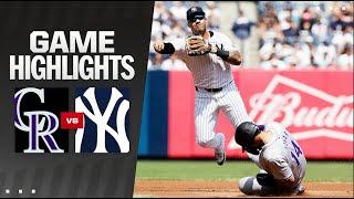 Rockies vs. Yankees Game Highlights (8/25/24) | MLB Highlights