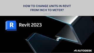 HOW TO CHANGE UNITS IN REVIT FROM INCHES TO METER - An Architecture Student