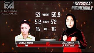 Fighting Alliance Underdogs 3 Rumelia Arshad Vs Arezo Ahmedi